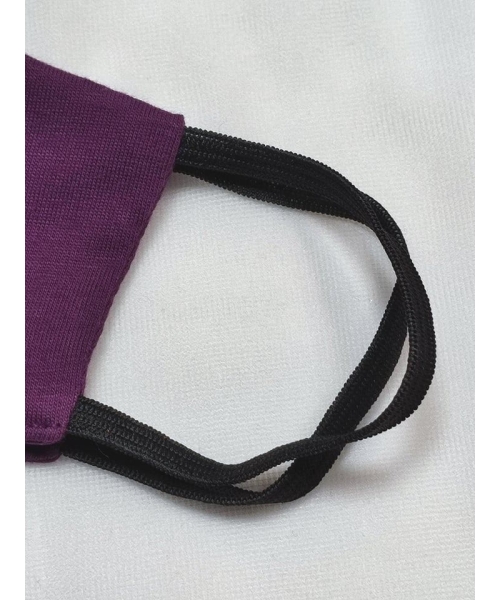 Maska ochronna z bawełny wielorazowego użytku - fioletowa